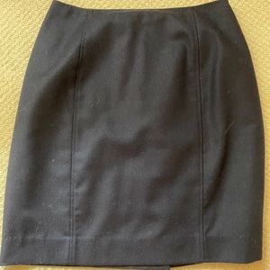 100% navy wool skirt